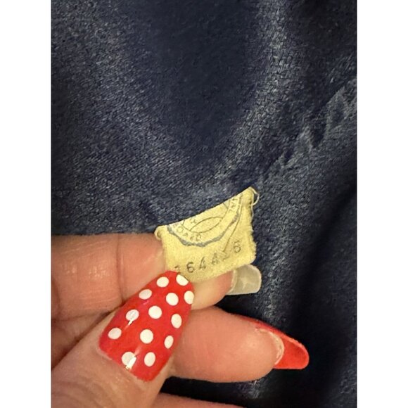 FORSTMANN Wool Angora Hair Women Blue Faux Fur Collar Sz Measured & Skirt VTG - Picture 7 of 16